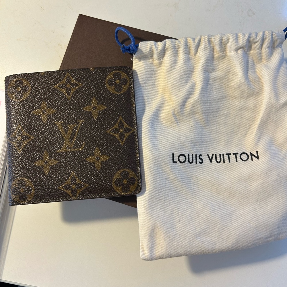 Louis Vuitton Brown and Tan Monogram Wallet